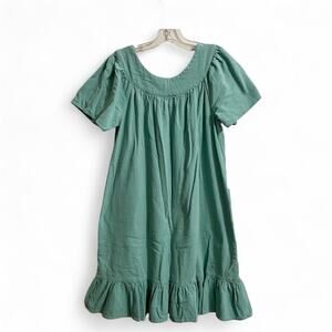 National Dress Womens Size Small Teal Blue House Kaftan Mumu Granny Cottagecore